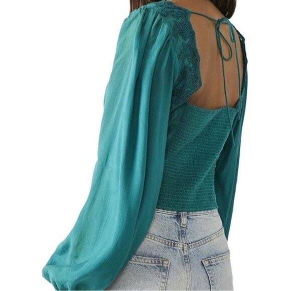 Free People Janelle Lace Top NWOT - Picture 3 of 4